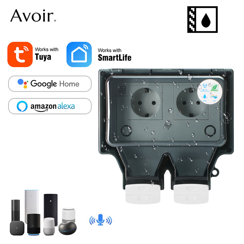 Outdoor Power Usa - Savortuya-電気壁コンセント,防水,wifiとEU規格,防雨