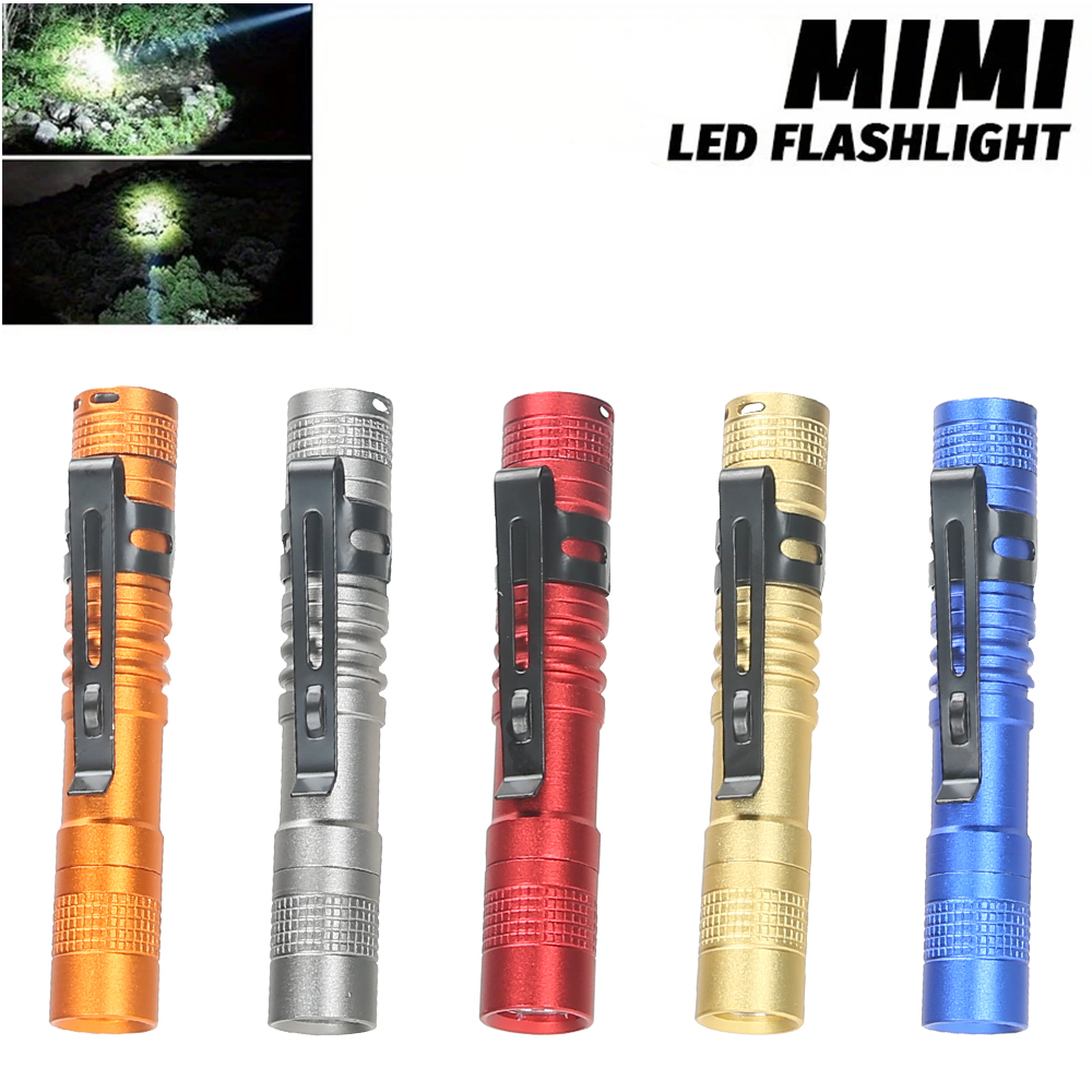 Outdoor Power Lights - ミニポータブル LED ペンライト クリップ付き 超高輝度 高ルーメン