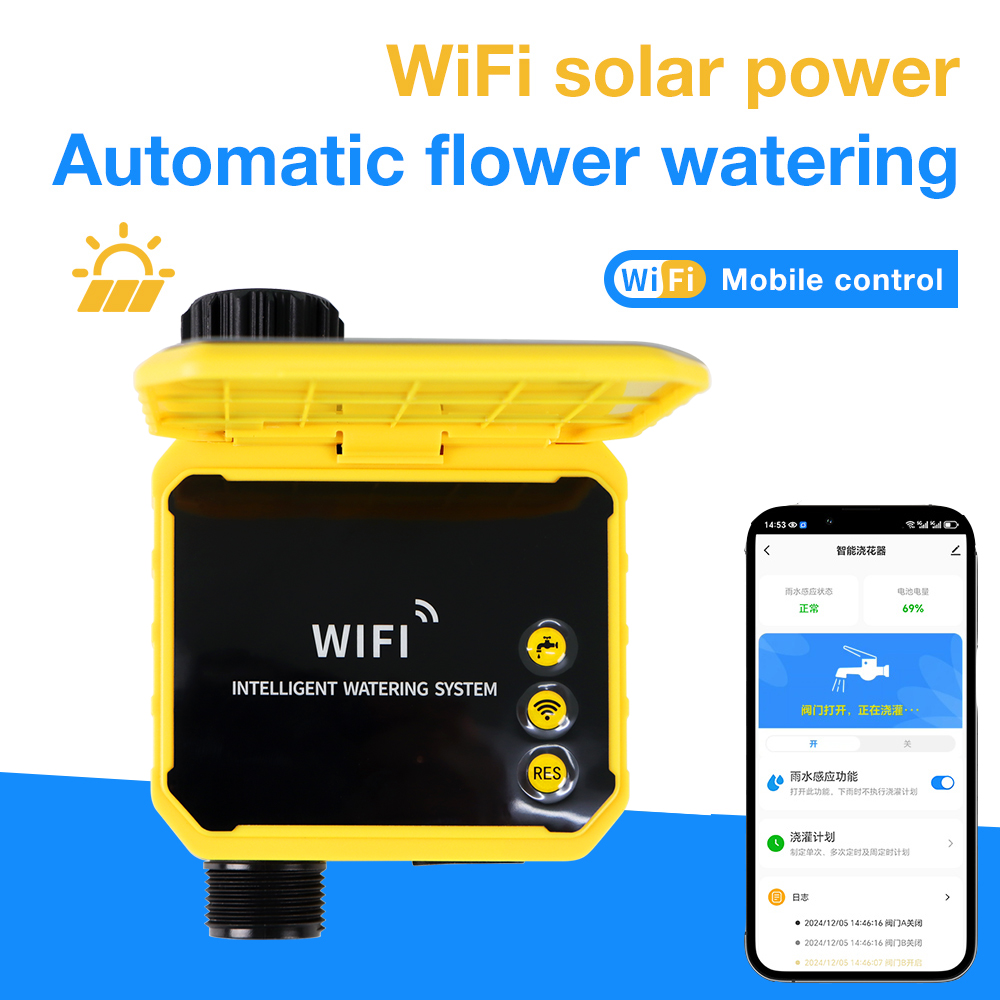 Power Zone Outdoor Timer - 太陽光発電灌漑タイマー スマートWiFi灌漑システム 1/2/4ゾーン散水タイミングコントローラー 屋外庭園芝生用