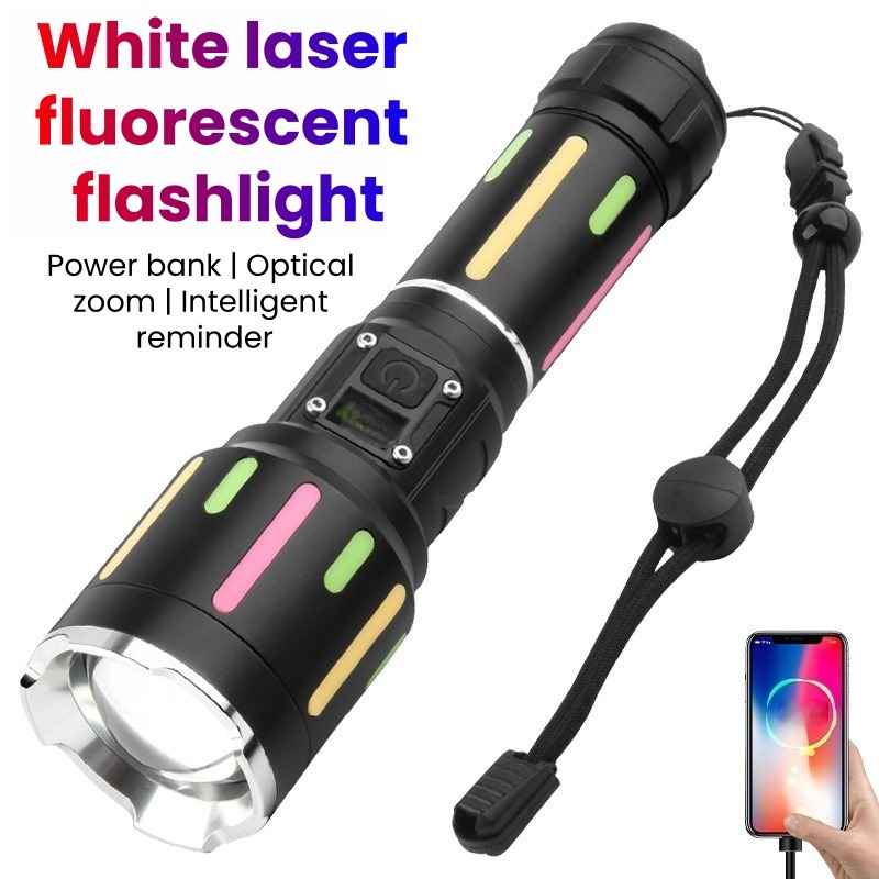 Outdoor Power Lights - ハイパワー白色光蛍光懐中電灯充電式ズーム可能長距離懐中電灯屋外ハイキングキャンプ非常灯