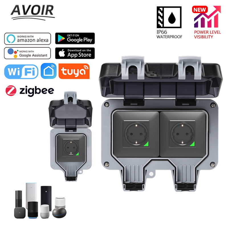 Outdoor Power Outlet Not Working - Savorui-電気コンセントIP66,EUプラグ,防水,屋外,wifi,タイマー付き,alexa,GoogleHomeで動作