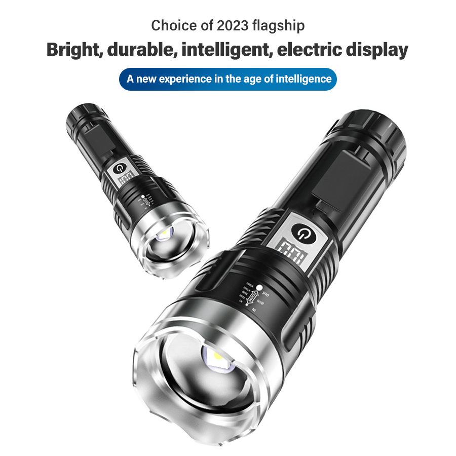 ハイパワー 200000LM LED 懐中電灯内蔵バッテリー - Outdoor Power Lights のレビューと価格