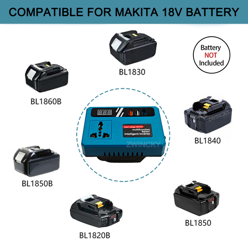 パワーインバーター DC 18V から 220V インバータ - Outdoor Power Usa のレビューと価格