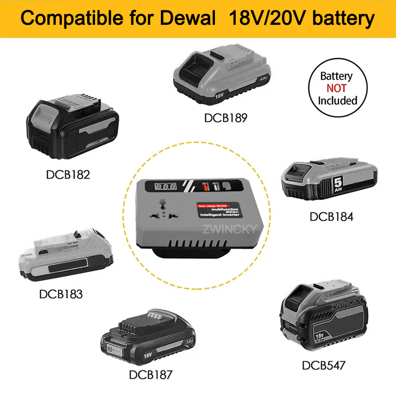 パワーインバーター DC 18V から 220V インバータ - Outdoor Power Usa のレビューと価格