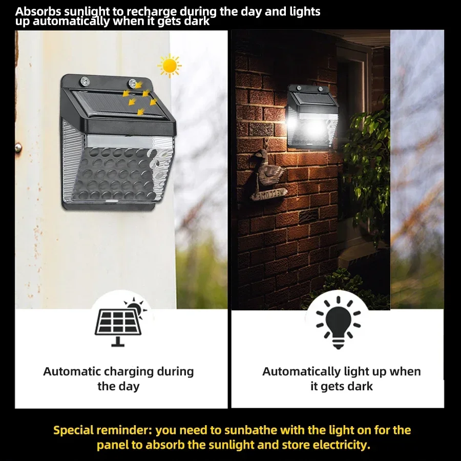 LED ソーラーライト PIR モーションセンサーウォールラ - Outdoor Power Lights のレビューと価格