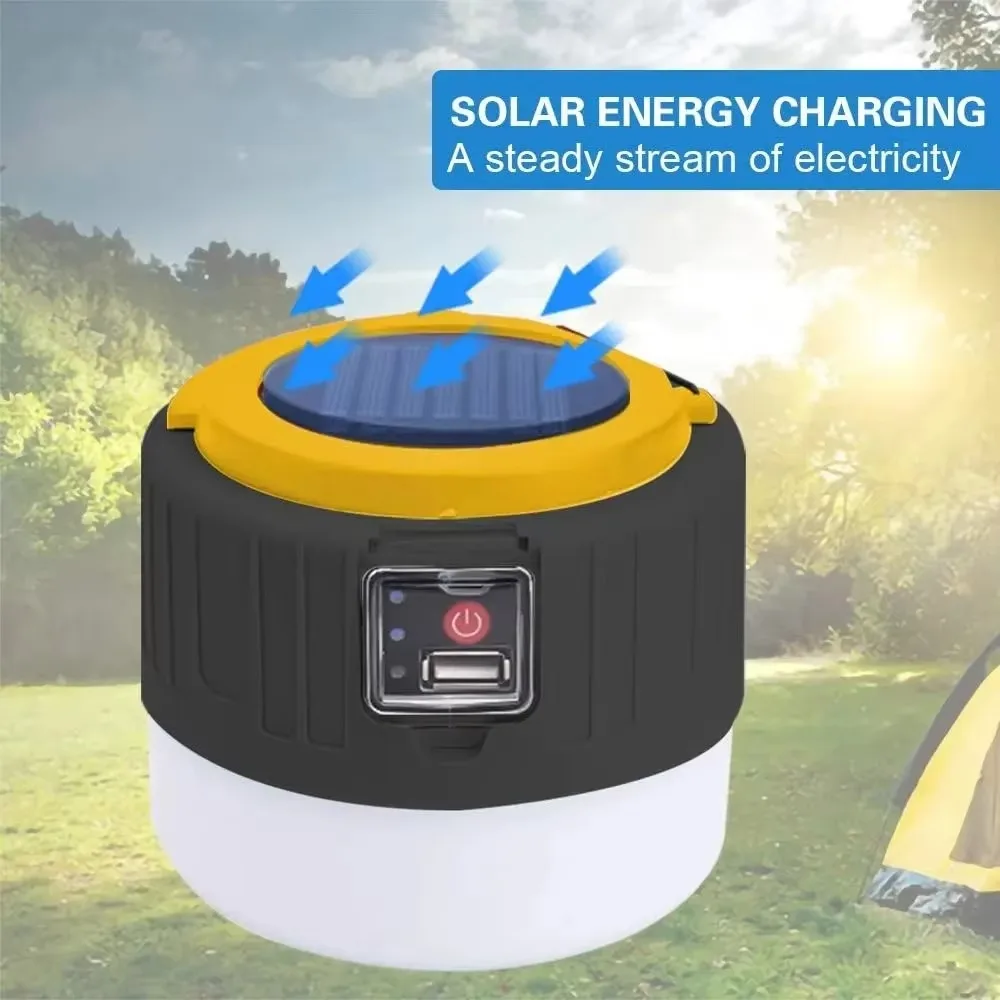ソーラーキャンプランタン 充電式LEDポータブルワークライト - Outdoor Power Lights のレビューと価格