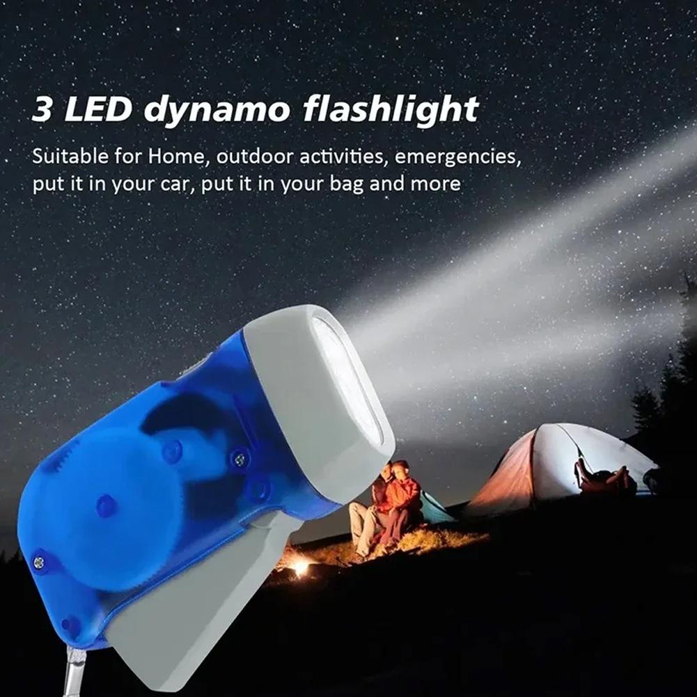 1/3 個ミニ懐中電灯手圧力充電式自己発電屋外手動発電電気ト - Outdoor Power Usa のレビューと価格