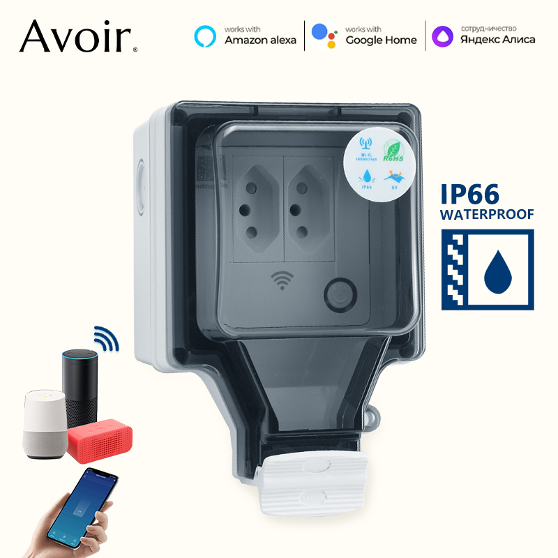 スマートプラグIP66,wifi,屋外コンセント,防水,音声 - Outdoor Power Outlet Not Working のレビューと価格