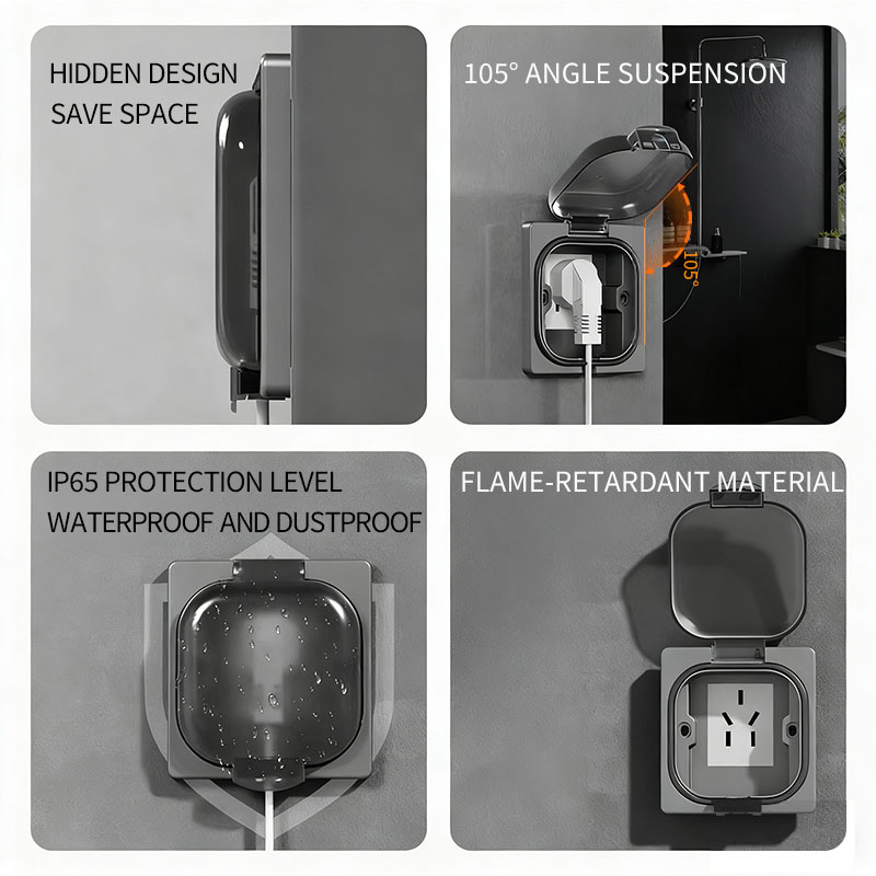 IP65防水屋外コンセント、16A高出力壁プレート、250V - Outdoor Power Usa のレビューと価格