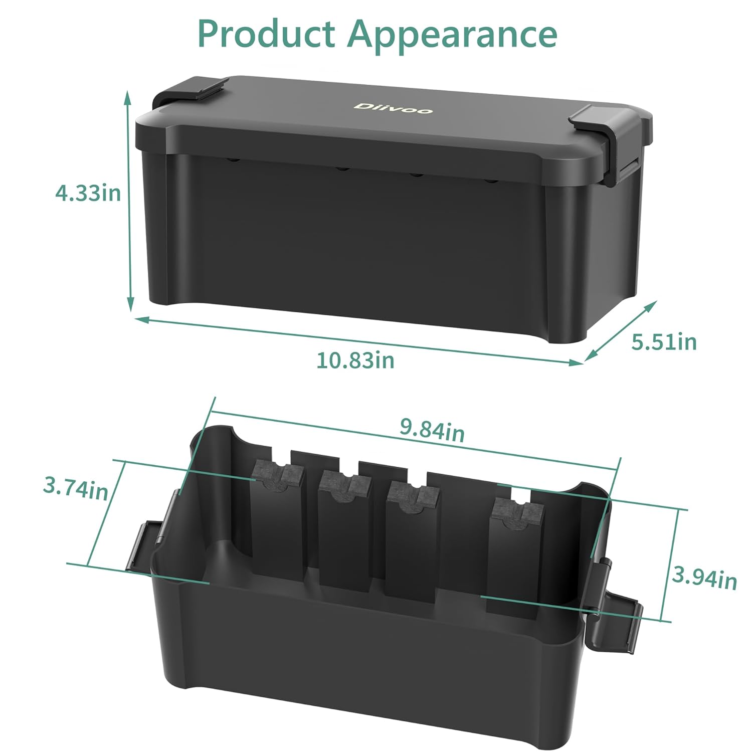 Diivoo 屋外防水電気ボックス屋外ケーブル接続ソケットエ - Outdoor Power Board Box のレビューと価格