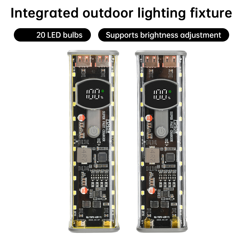 8×18650バッテリーケース、PD 22.5W/45W/6 - Outdoor Power Board Box のレビューと価格
