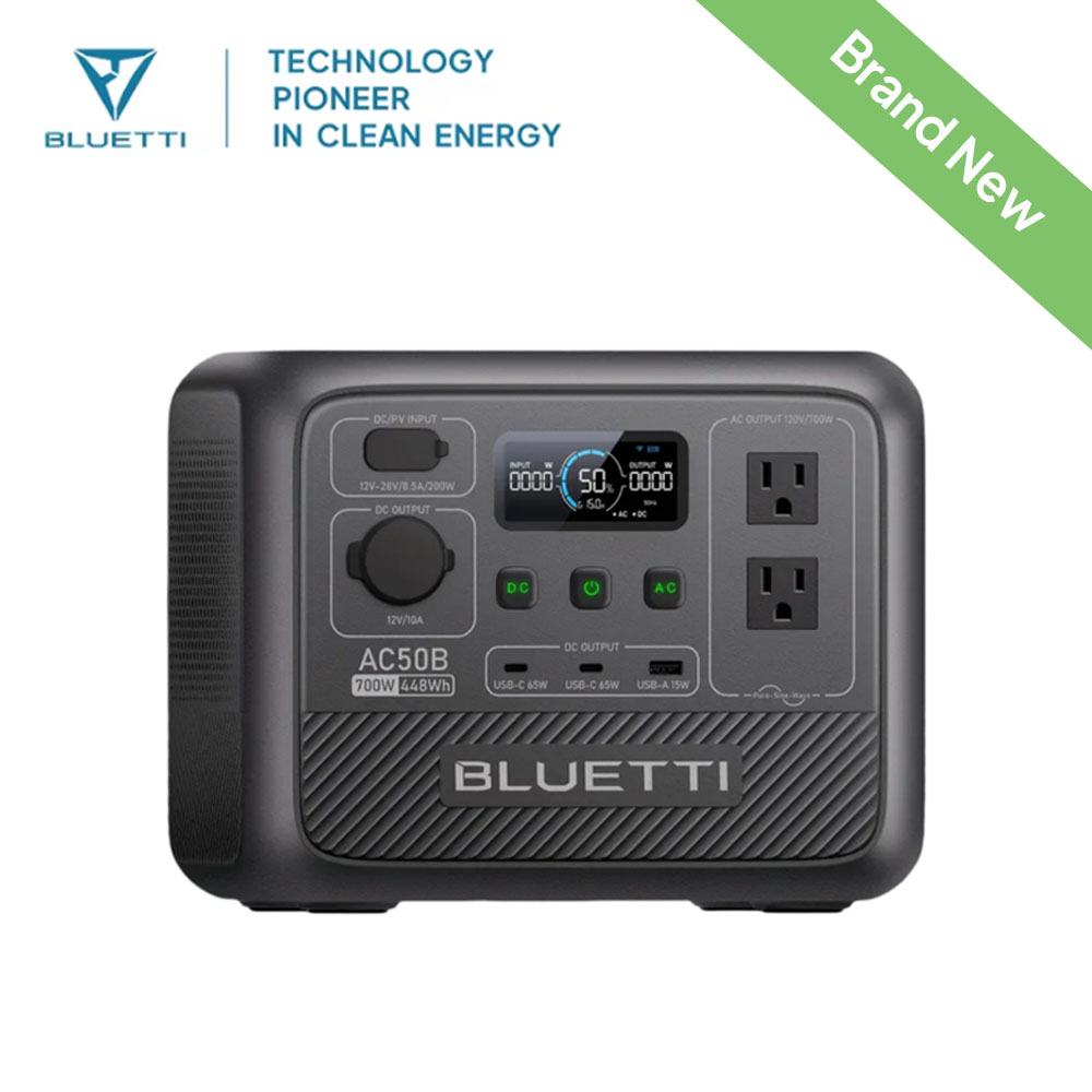 BLUETTI AC50B ポータブル電源 700W 448 - Outdoor Power Usa のレビューと価格