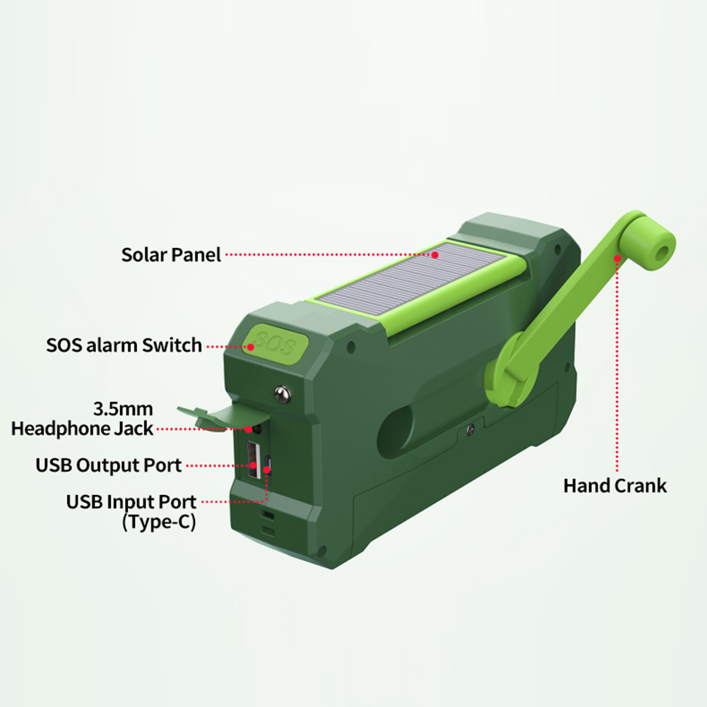 10000mAh 多機能ラジオ防水緊急ライト/パワーバンク/ - Outdoor Power Tool Kit のレビューと価格