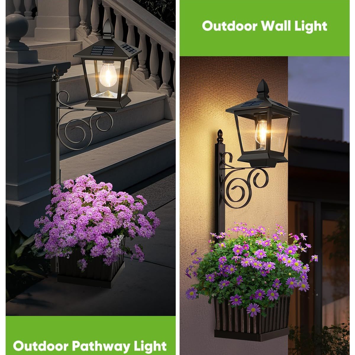 ソーラー式2-in-1フラワーポットライト ウォームホワイト - Outdoor Power Lights のレビューと価格