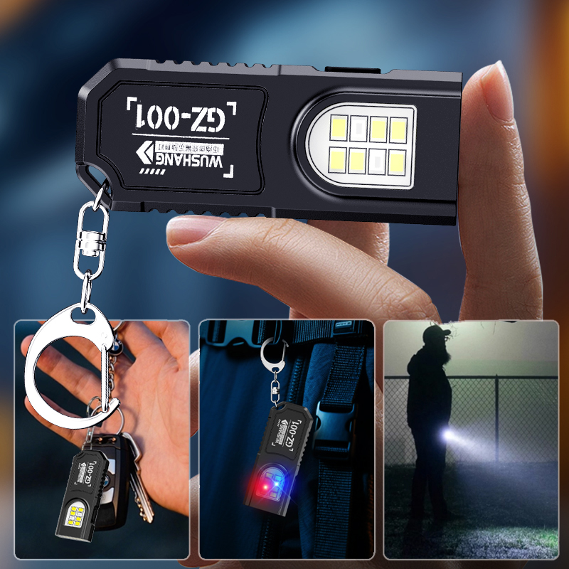 ポータブルキーホルダー LED COB 懐中電灯 USB 充 - Outdoor Power Lights のレビューと価格