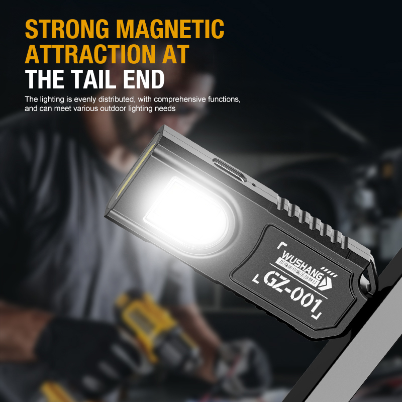 ポータブルキーホルダー LED COB 懐中電灯 USB 充 - Outdoor Power Lights のレビューと価格