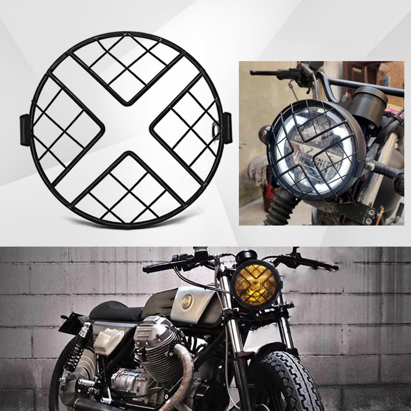 ユニバーサルモーターサイクルヘッドライトグリルガード、交換用 - Outdoor Power Usa のレビューと価格